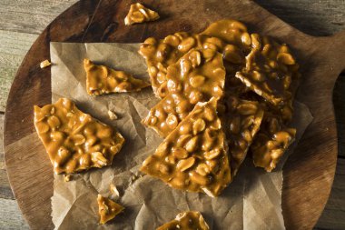 Homemade Holiday Peanut Brittle clipart