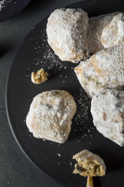 Ev yapımı Noel Stollen keki ısırıkları