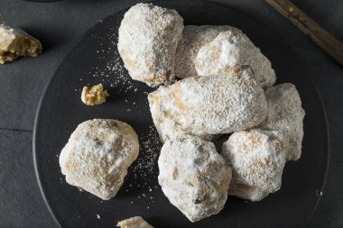 Ev yapımı Noel Stollen keki ısırıkları