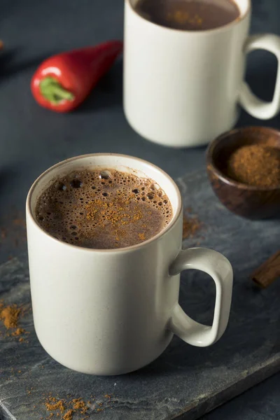 Homemade Holiday Spicy Mexican Hot Chocolate