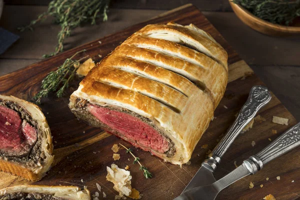 Homemade Christmas Beef Wellington — Stockfoto