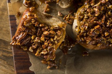 Ev yapımı Sırlı Ceviz yapışkan Buns
