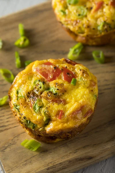 Homemade Healthy Breakfast Egg Muffins — Stock Photo, Image