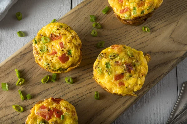 Hemlagad och hälsosam frukost ägg Muffins — Stockfoto