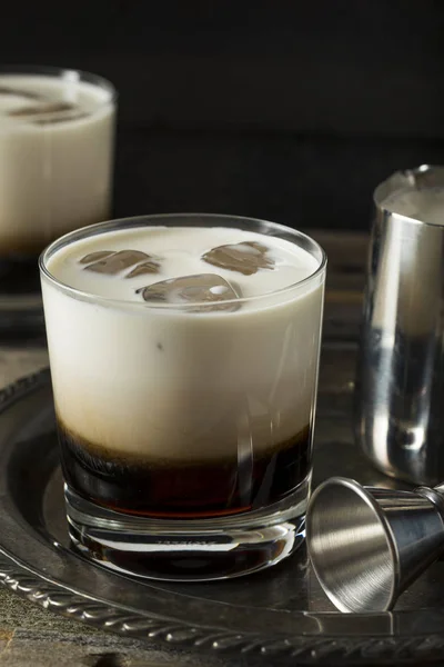 Zelfgemaakte koffie White Russian — Stockfoto