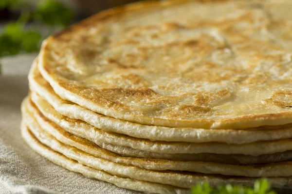 Pane di Paratha indiano di farina fatta in casa — Foto Stock