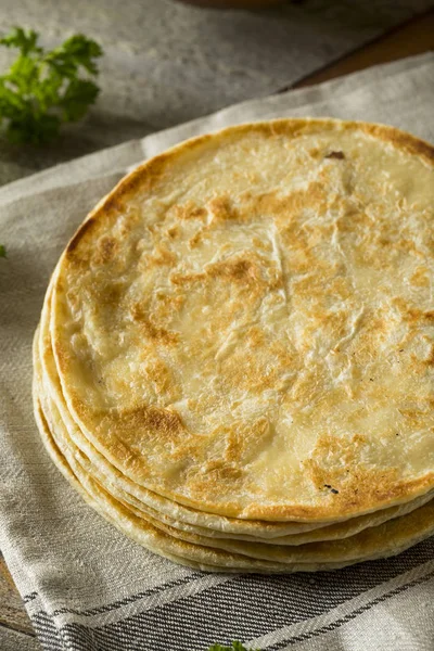 Farinha caseira Pão de Paratha indiano — Fotografia de Stock