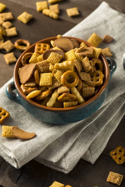 Fatto in casa Salato Snack Party Mix — Foto Stock