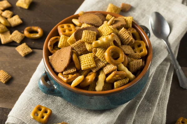 Fatto in casa Salato Snack Party Mix — Foto Stock