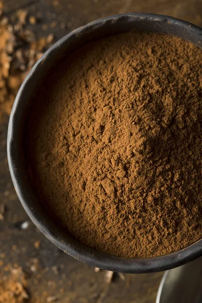 Raw Organic Dark Chocolate Cocoa Powder Stock Picture