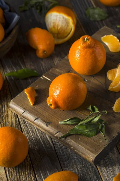 Raw Organic Mella Tangerines — стоковое фото
