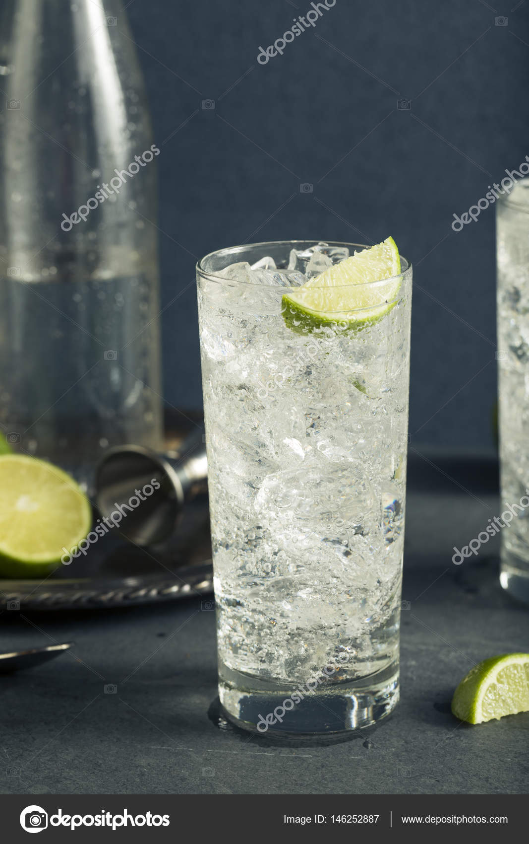 Alcoholic Vodka Tonic Highball Cocktail Stock Photo by ©bhofack2 146252887