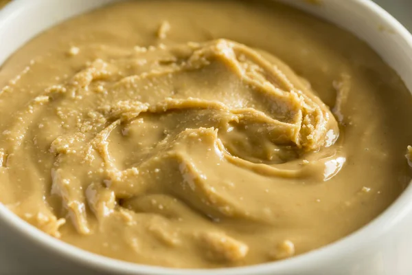 Hausgemachte Cashew-Erdnussbutter — Stockfoto