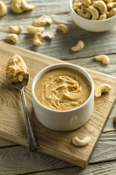 Homemade Cashew Peanut Butter — Stock Photo, Image