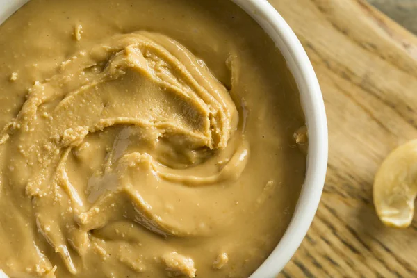 Hausgemachte Cashew-Erdnussbutter — Stockfoto