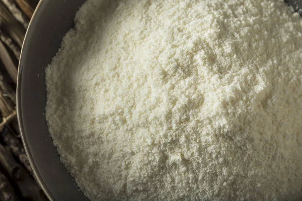 Raw Organic Dry White Coconut Flour — Stock Photo, Image