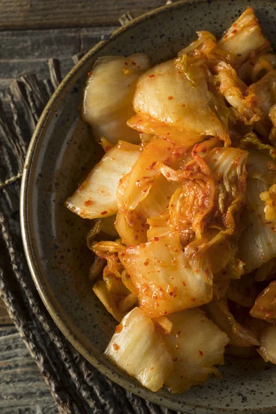 Zelfgemaakte Spicy gefermenteerde Koreaanse Kimchi — Stockfoto