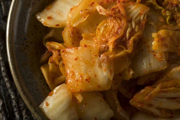 Homemade Spicy Fermented Korean Kimchi — Stock Photo, Image