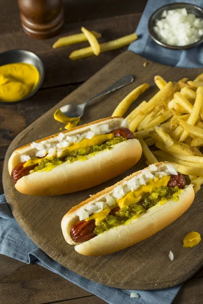 Hausgemachte frittierte Hot Dogs — Stockfoto