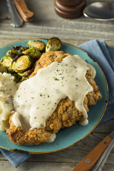 Homemade Country Fried Steak — Stock Photo, Image