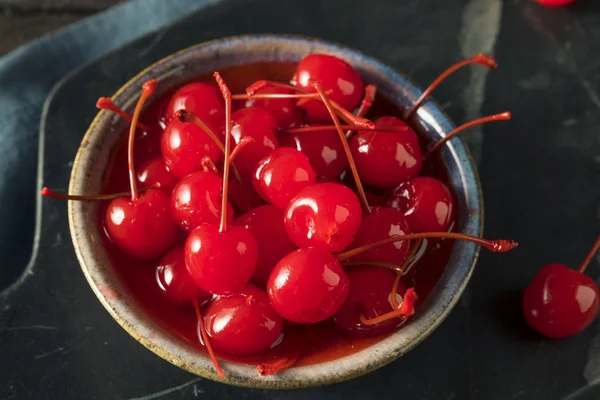 Sweet Red Maraschino Cherries — Stock Photo, Image