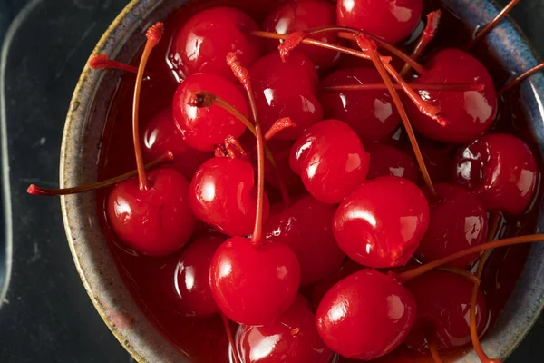 Sweet Red Maraschino Cherries — Stock Photo, Image