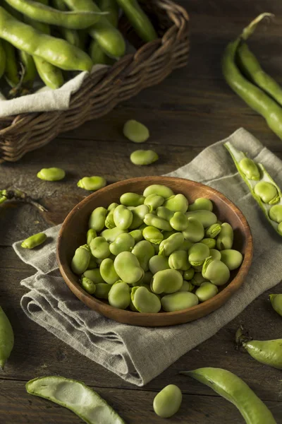 生有機新鮮な緑そら豆 — ストック写真