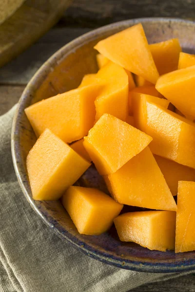 Melón toscano orgánico crudo Cantaloupe — Foto de Stock