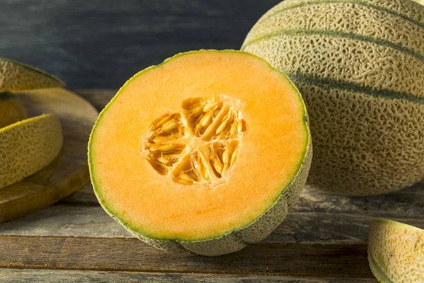 Melone Toscano Biologico Crudo Cantalupo — Foto Stock