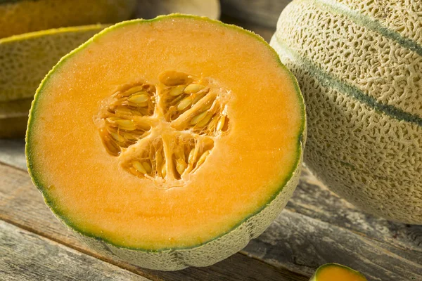 Melone Toscano Biologico Crudo Cantalupo — Foto Stock