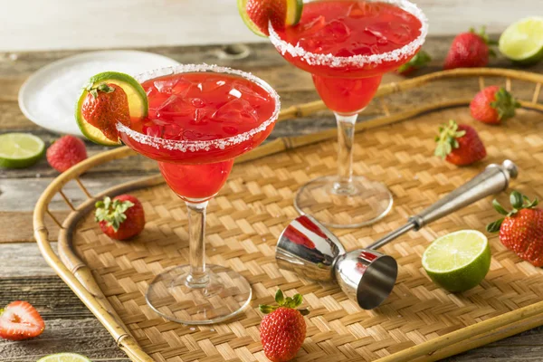 Caseiro gelado Starwberry Margarita — Fotografia de Stock