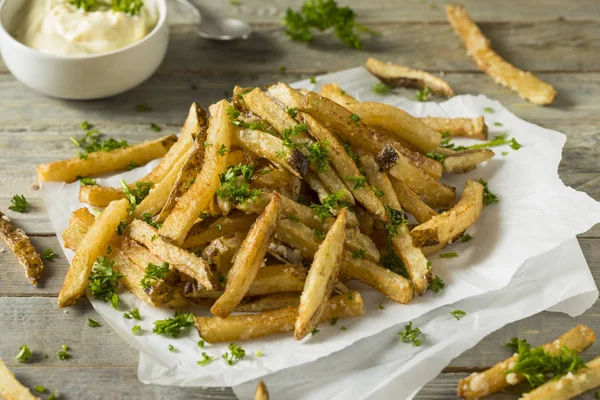 Homemade Parmesan Truffle French Fries — Stock Photo, Image