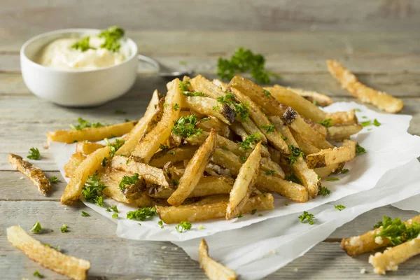 Homemade Parmesan Truffle French Fries — Stock Photo, Image