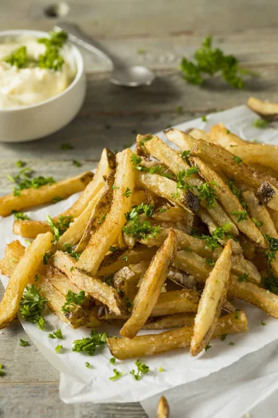 Homemade Parmesan Truffle French Fries — Stock Photo, Image