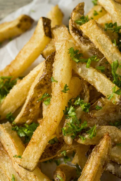 Homemade Parmesan Truffle French Fries — Stock Photo, Image