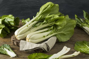 Ham yeşil organik Bok Choy