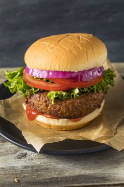 Sağlıklı Vegan vejetaryen et ücretsiz Burger