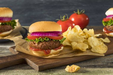 Sağlıklı Vegan vejetaryen et ücretsiz Burger