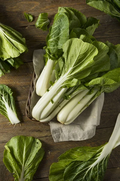 Raw Green Organic Bok Choy — Stock Photo, Image