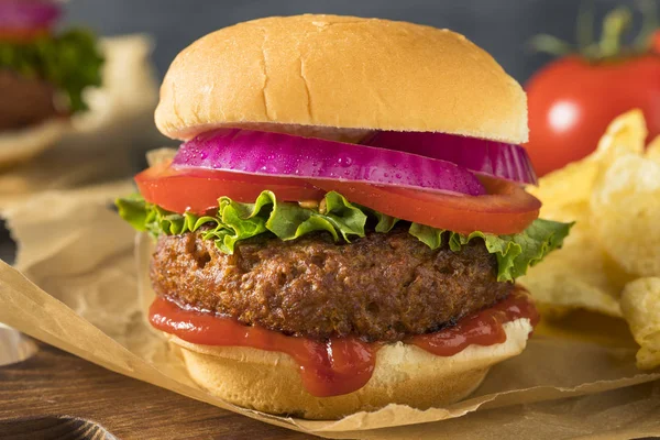 Sağlıklı Vegan vejetaryen et ücretsiz Burger