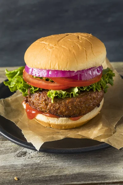 Healthy Vegan Vegetarian Meat Free Burger — Stock Photo, Image
