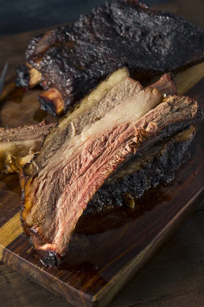 Delicious Smoked Beef Ribs — Stock Photo, Image