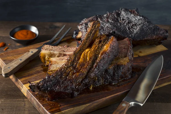 Delicious Smoked Beef Ribs — Stock Photo, Image