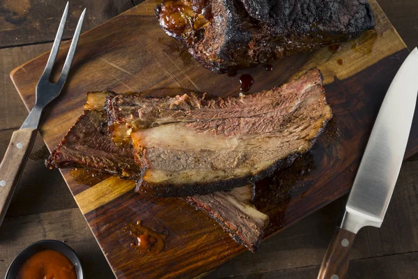 Deliciosas costelas de carne fumada — Fotografia de Stock