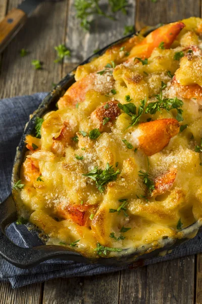 Homemade Lobster Macaroni and Cheese — Stock Photo, Image