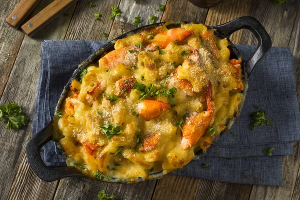 Macarrones caseros de langosta y queso — Foto de Stock