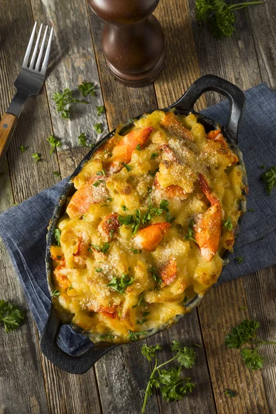 Macarrones caseros de langosta y queso — Foto de Stock