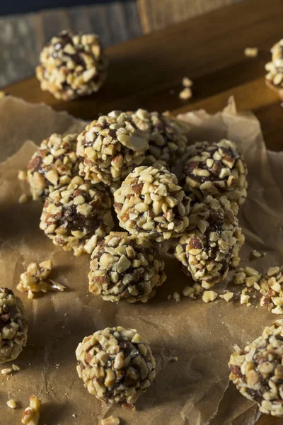 Raw Homemade Healthy Gluten Free Date Bites — Stock Photo, Image