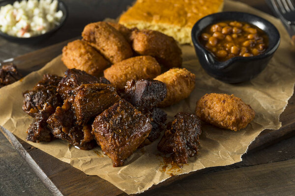 Slow Smoked Brisket Burnt Ends Barbecue