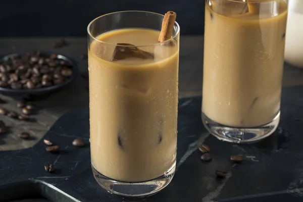 Słodkie Homamde Iced Horchata Latte — Zdjęcie stockowe